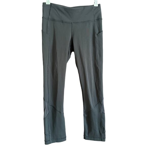 LULULEMON | Black Pace Rival Crop Leggings 22 Luxtreme | Size 4 - Picture 1 of 6